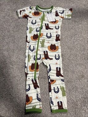 NWT Bestaroo Bamboo Short Sleeve El Rancho Romper